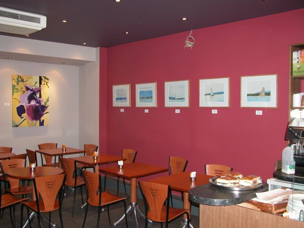 exhibition of paintings and prints by alex borissov at caffe bellini