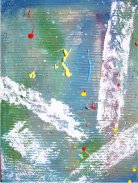 bea's eye - abstract painting by alex borissov - acrylic on canvas 2007