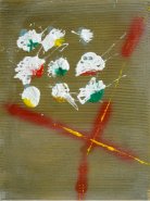 construction - abstract painting by alex borissov - acrylic on canvas 2007