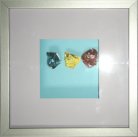 three raviolli in household paint by alex borissov