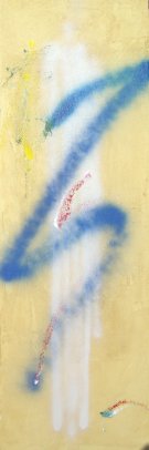 The Flight - minimalist astract painting by Alex Borissov