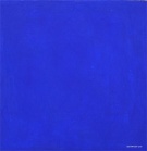 The painting of Blue Monochrome, acrylic on canvas